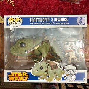 Star Wars Sandtrooper and Dewback Funko Pop